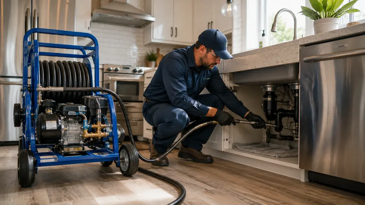 Kitchen Drain Hydro Jetting in Avalon